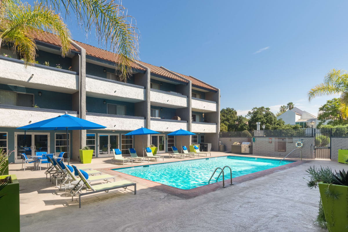 Inviting pool at The Howard, Glendale, California