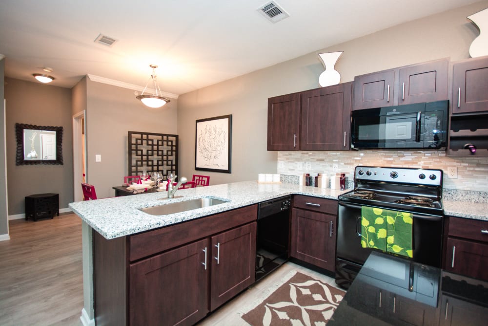 Dishwasher in an apartment kitchen at Providence Trail in Mt Juliet, Tennessee 