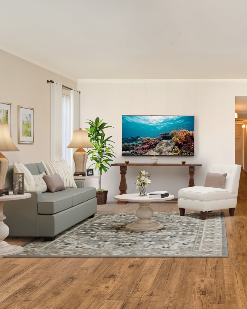 Model living room at The Ranch at Moorpark in Moorpark, California