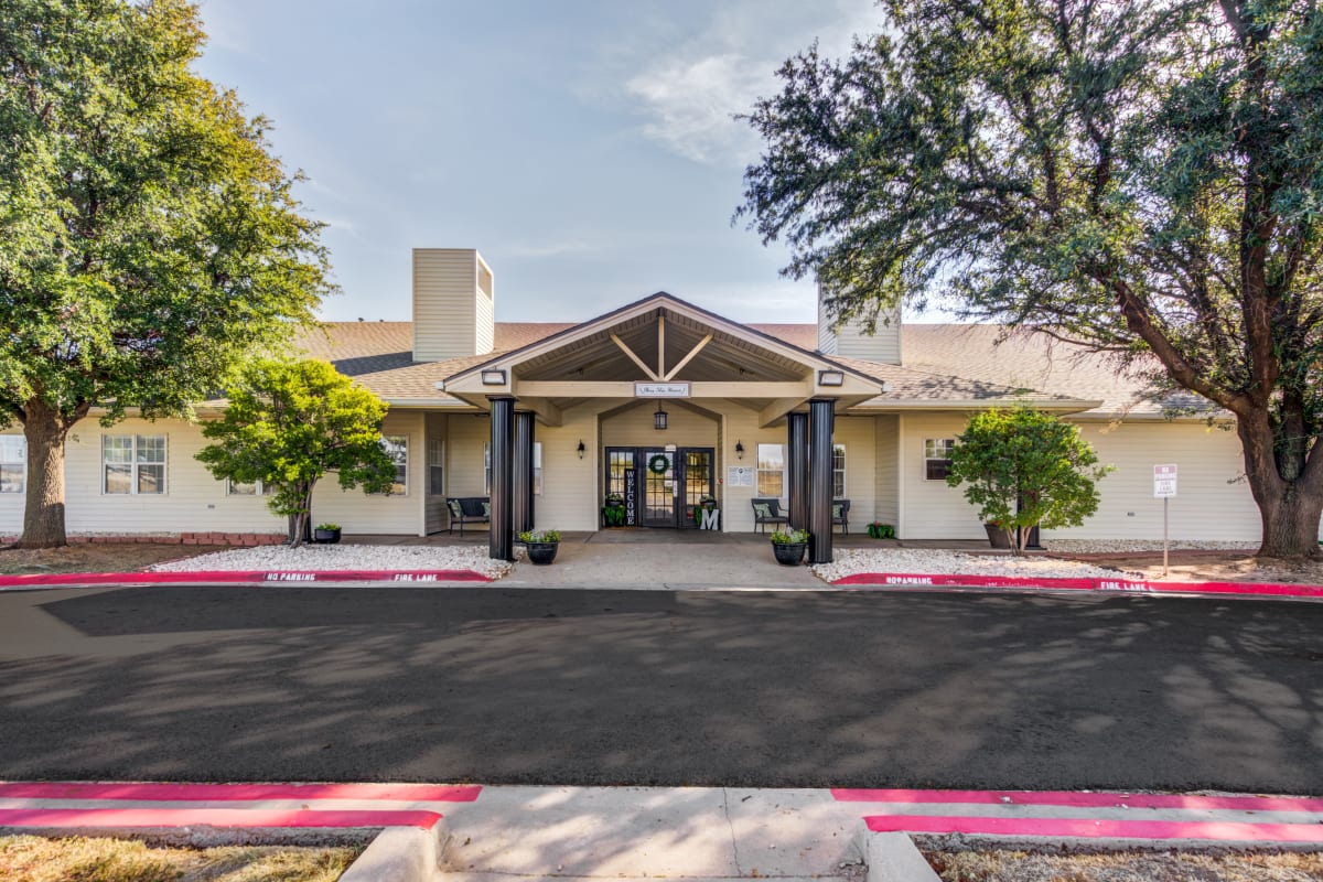 Main entrance at Marcy Place in Big Spring, Texas