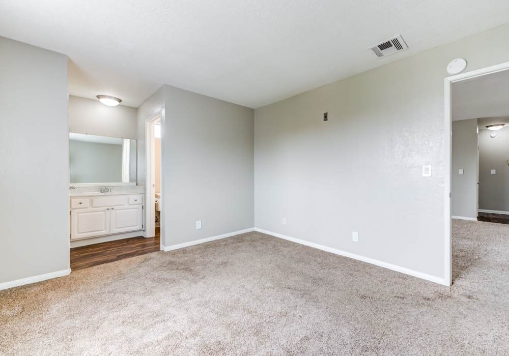 Combined view of living room and kitchen at Legacy at Westglen in Glendale, California, 