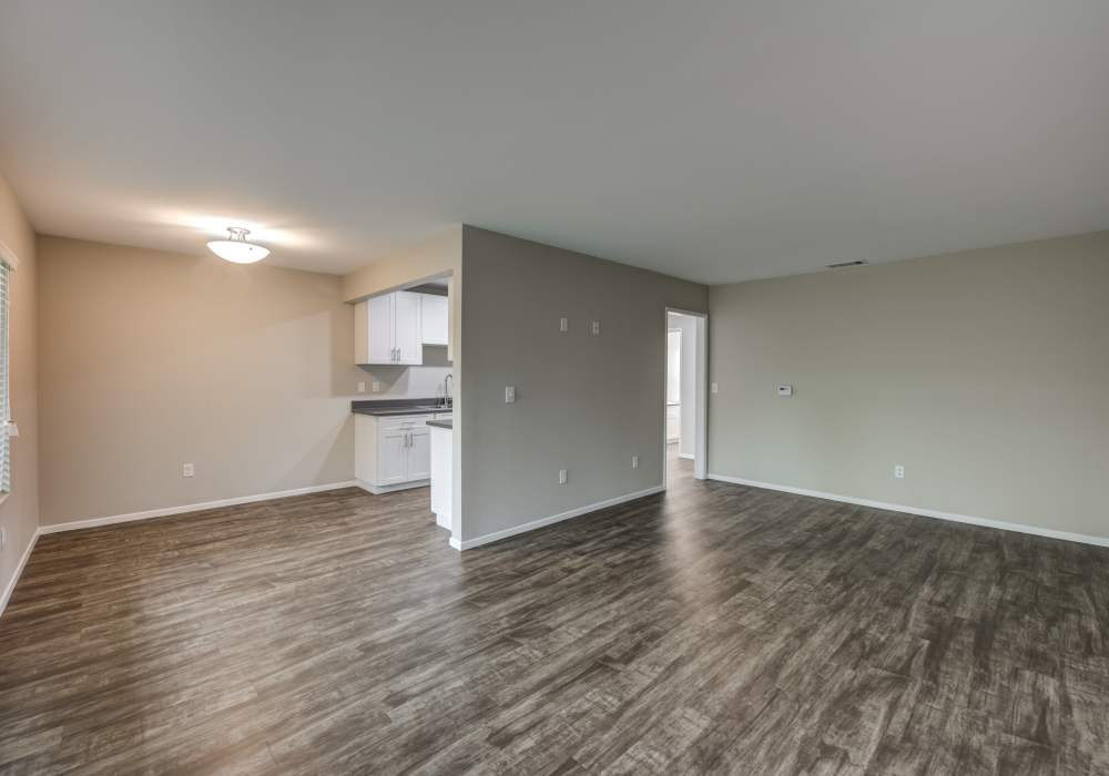 Unfurnished living room at Chatham Village in Tustin, California