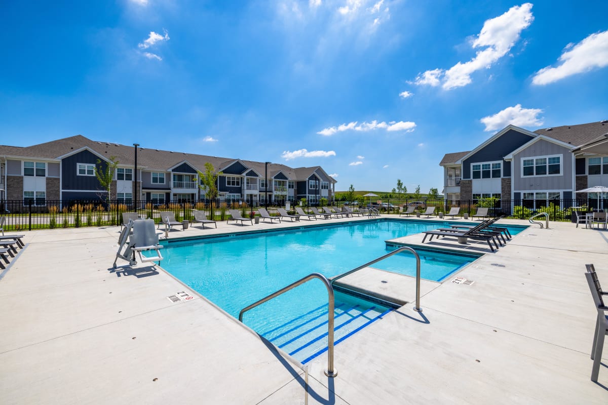 Pool at The Bluffs in Romeoville, Illinois