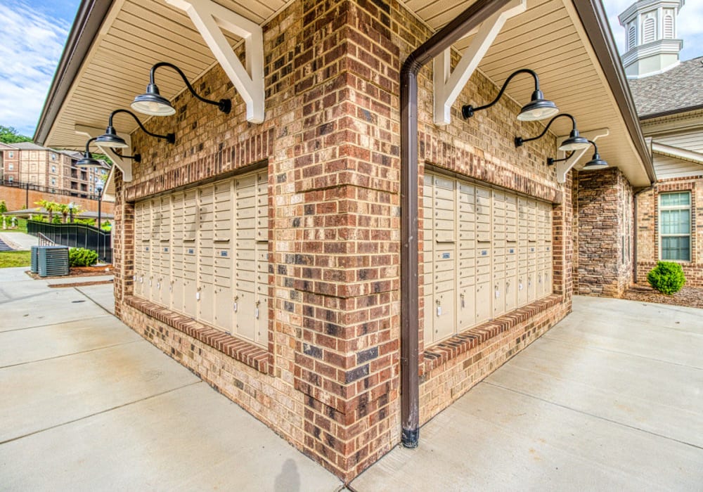 Amazon Locker Package Hub at Greymont Village in Asheville, North Carolina