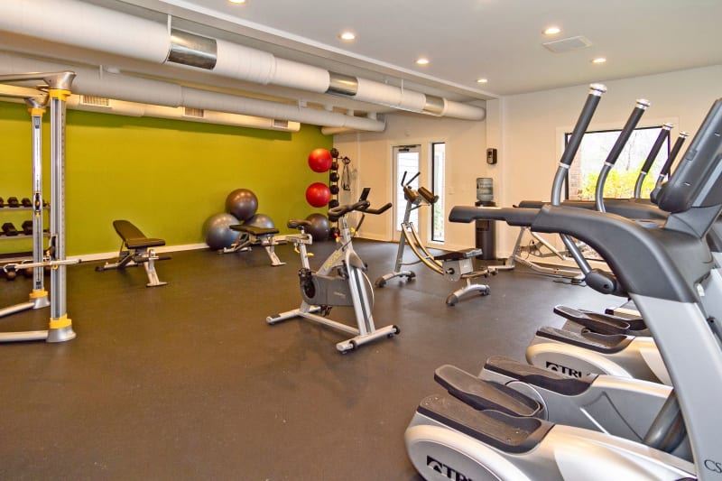 Luxurious fitness center at Lyric on Bell in Antioch, Tennessee