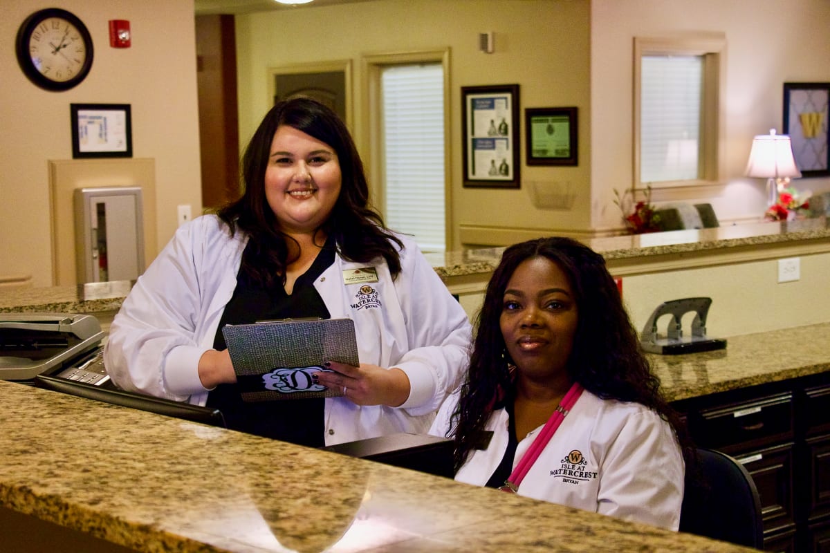 Staff at an Integrated Senior Lifestyles community
