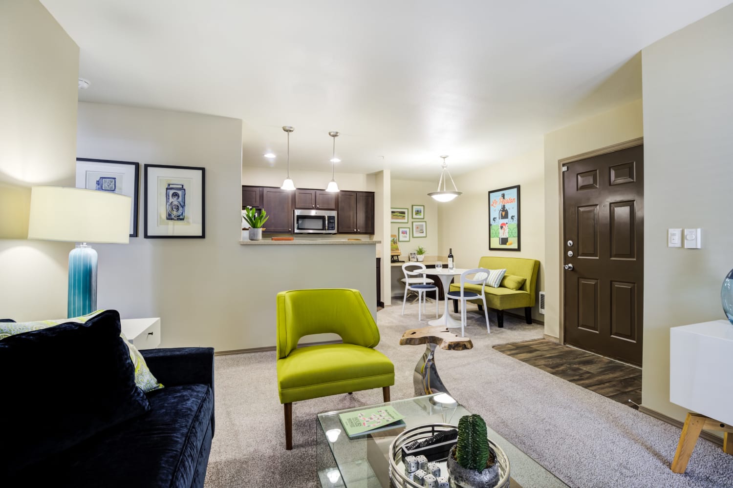 Well appointed kitchen at The Knolls at Inglewood Hill in Sammamish, Washington