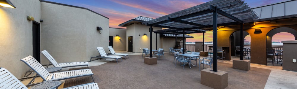 Regents West at 26th's rooftop lounge in Austin, Texas