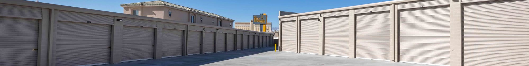 Different storages at My Self Storage Space in Las Vegas, Nevada