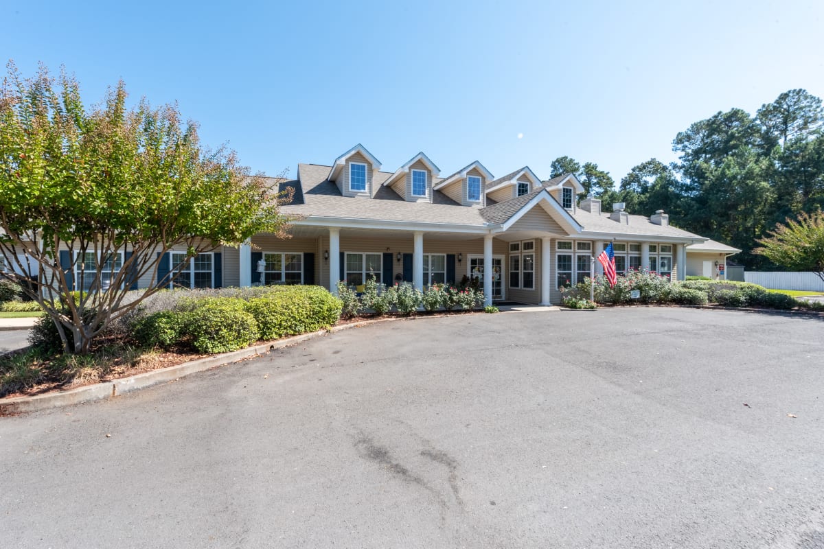 Main entrance at Trustwell Living at Russ Place in Ruston, Louisiana