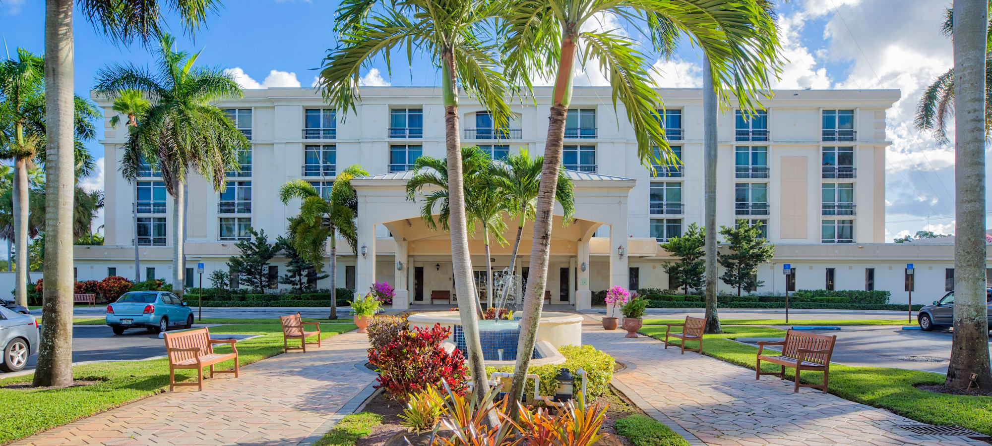 Exterior image of The Peninsula senior living 