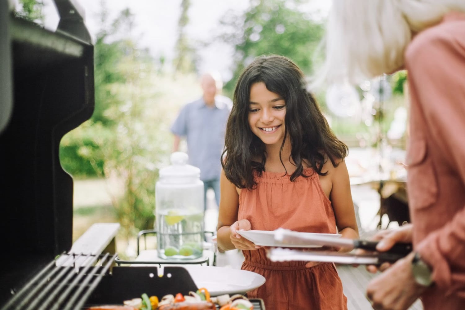 Residents barbecuing at Willcox Townhomes in Willcox, Arizona