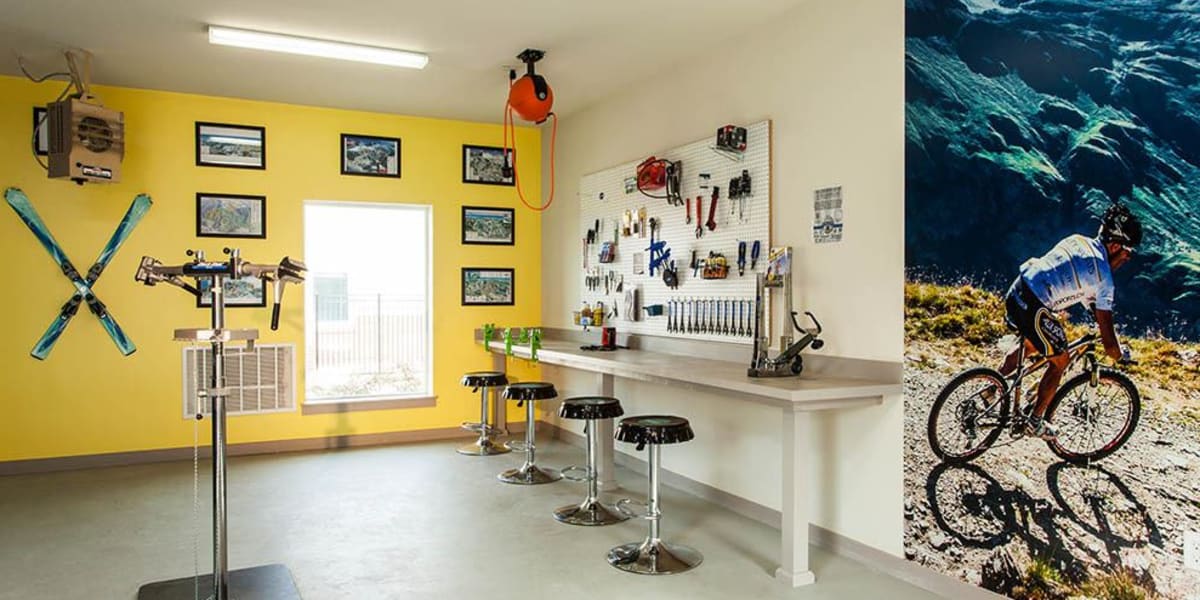 Bike Repair Room at Harvest Station Apartments in Broomfield, Colorado