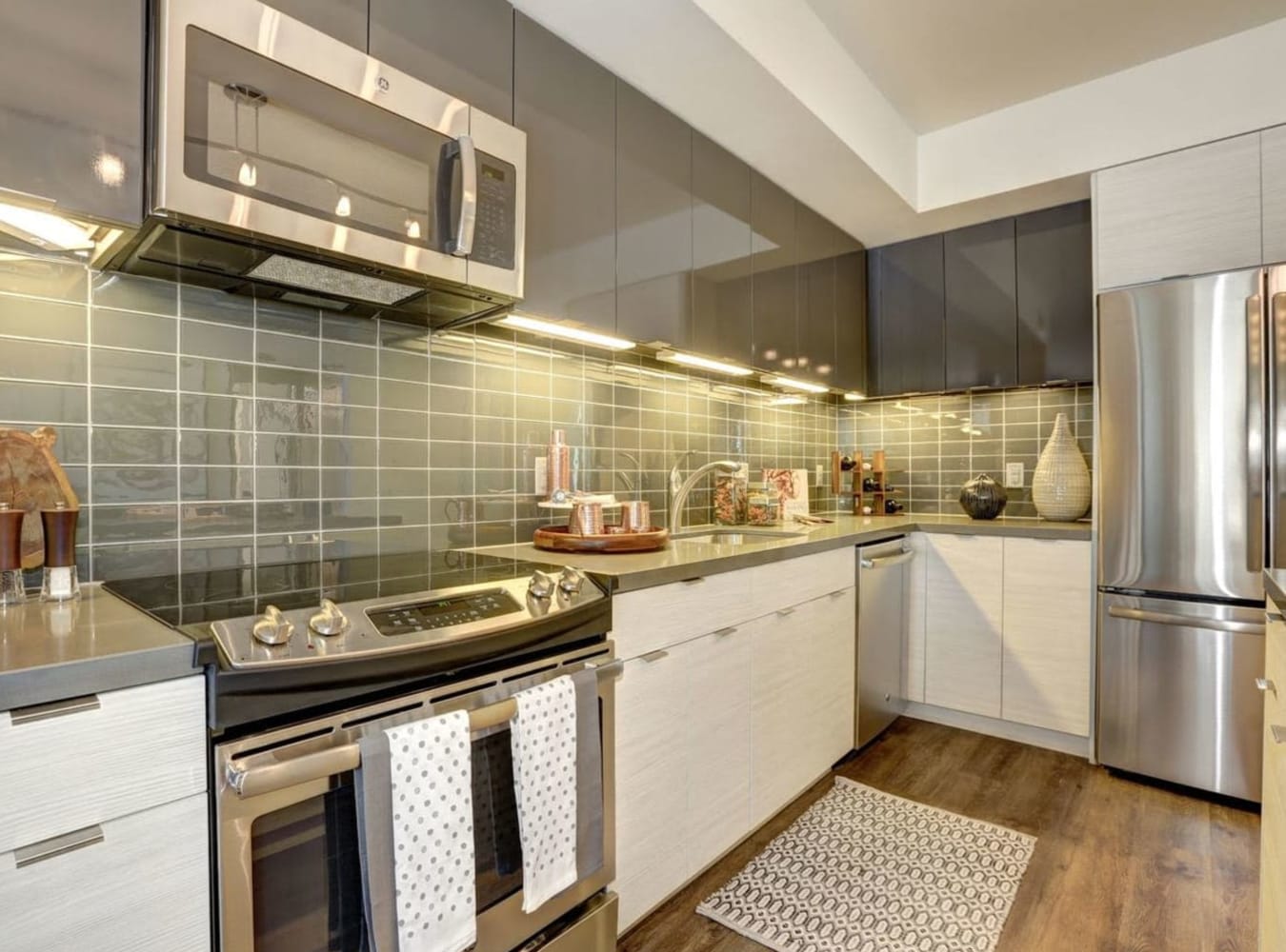 Kitchen at Solaire 7077 Woodmont in Bethesda, Maryland