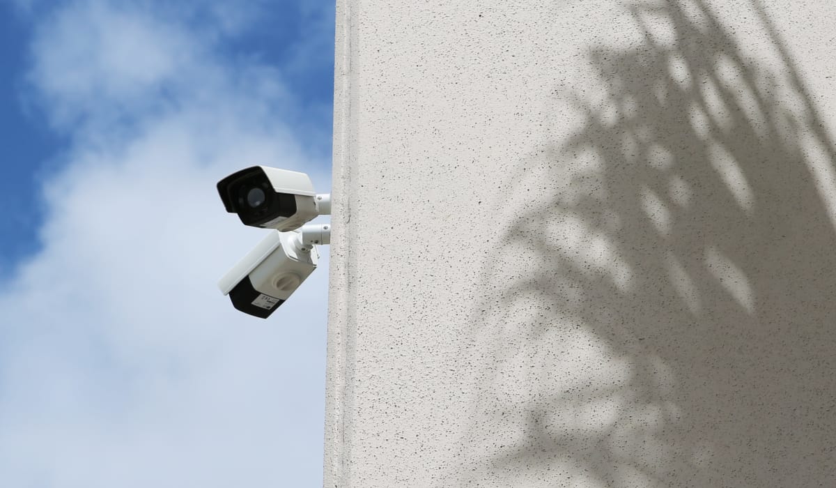 Security camera at Jupiter Park Self Storage in Jupiter, Florida