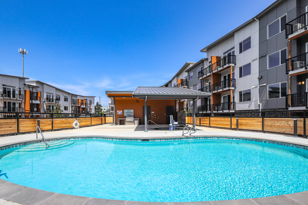 Swimming pool at Allegro in Lynnwood, Washington