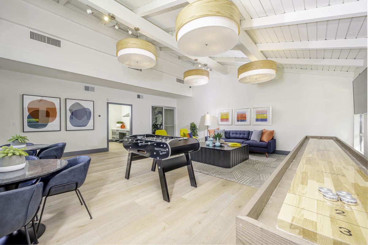 Beautiful clubhouse with lots of amenities at Axiom Tustin in Tustin, California