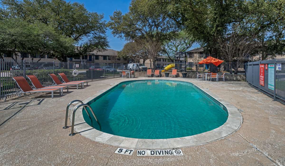Swimming pool at Costa Mesa Apartments in Houston, Texas