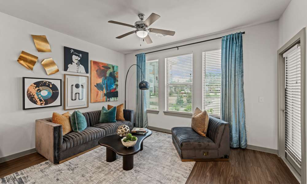 Living room at Opal Point at Kyle in Kyle,Texas