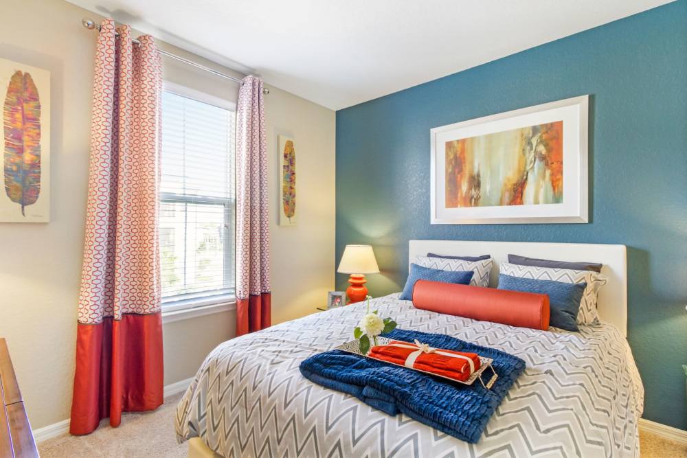 Cozy bedroom with a large bed at Sagewood in El Paso, Texas