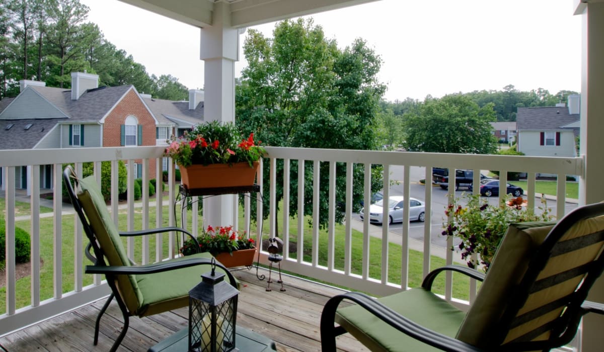 A covered porch at Rockwood Park, Richmond, Virginia