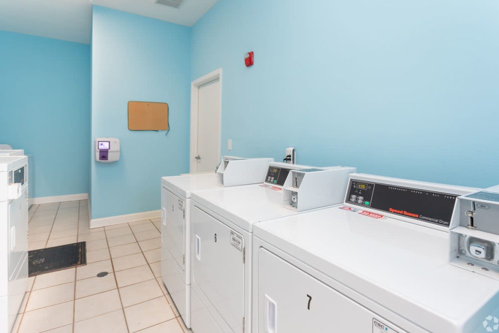 Laundry facility at Heritage in Hillsborough, North Carolina