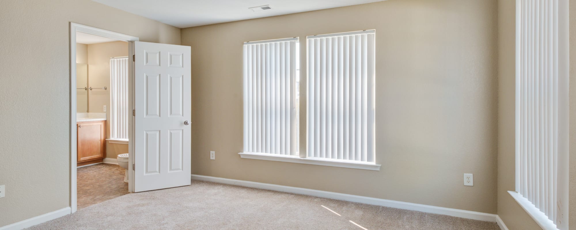 Spacious main bedroom in a home at The Village at Whitehurst Farm in Norfolk, Virginia