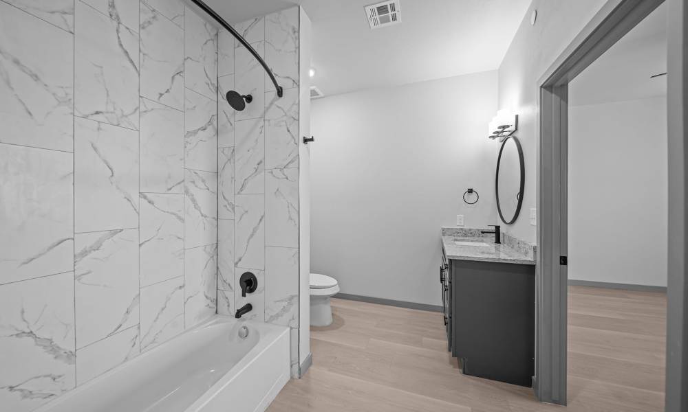 Bathroom with tub at Retreat at Eastlake in El Paso, Texas
