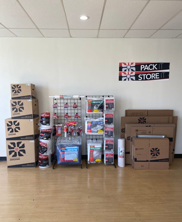 Packing supplies available at StorQuest Self Storage in Oakland, California