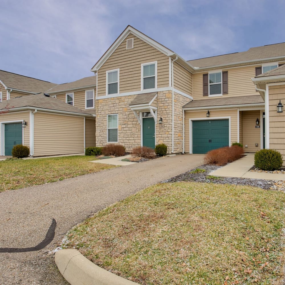 Apartments with garages at Lancaster Midtown, Lancaster, Ohio