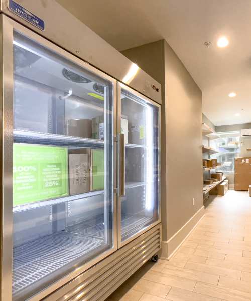 Package room at The Marling in Madison, Wisconsin