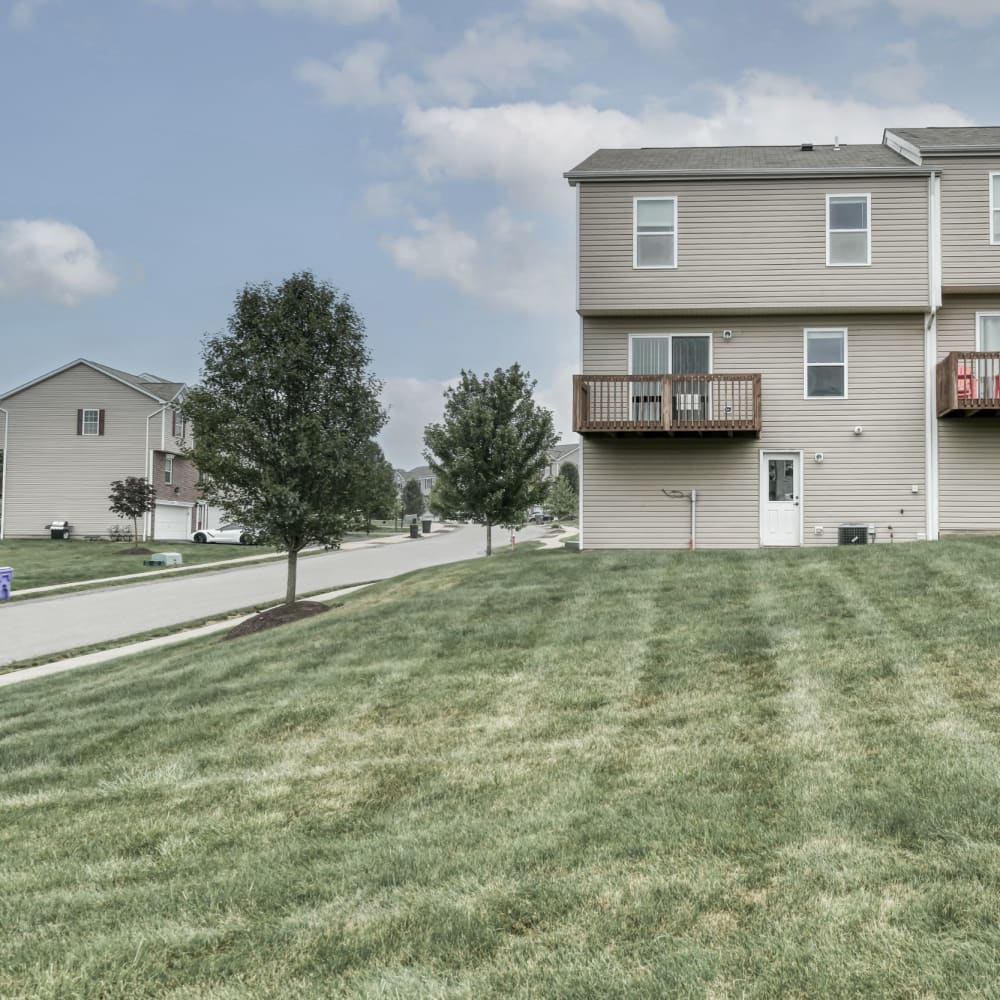 Lush green lawn at Kennedy Highlands, Mc Kees Rocks, Pennsylvania