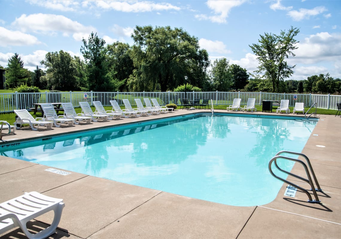 Exterior view of Village Green Apartments in Baldwinsville