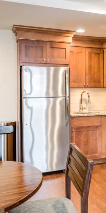 Kitchen at Carlyle Towers in Caldwell, New Jersey