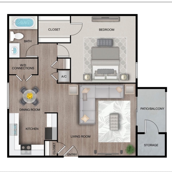 Meridian floor plan brochure at The Beacon in Huntsville, Alabama