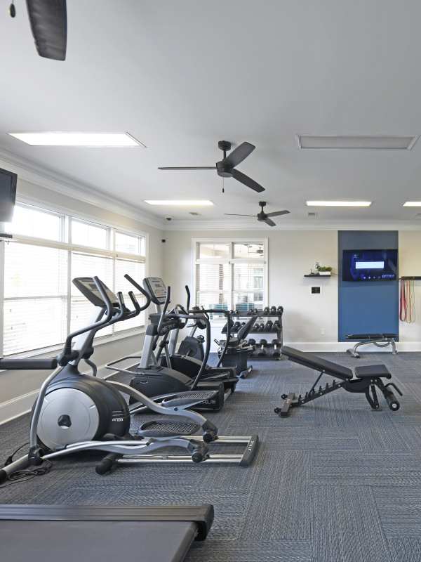 Fitness center at Preston at Hillwood in Murfreesboro, Tennessee