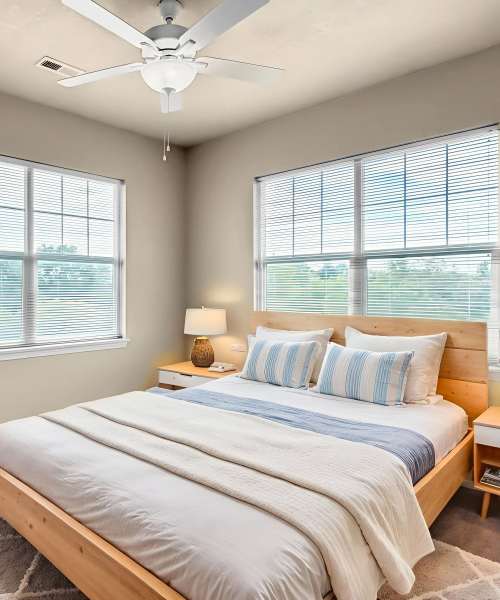 Bedroom at Pointe 28 in Ankeny, Iowa