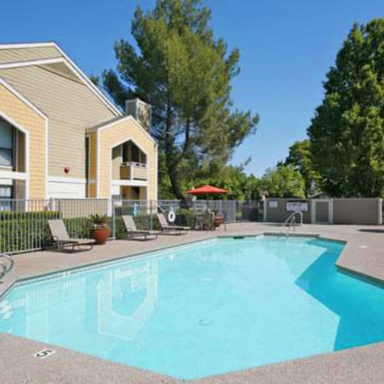 Swimming pool at Riverstone Apartments in Sacramento, California