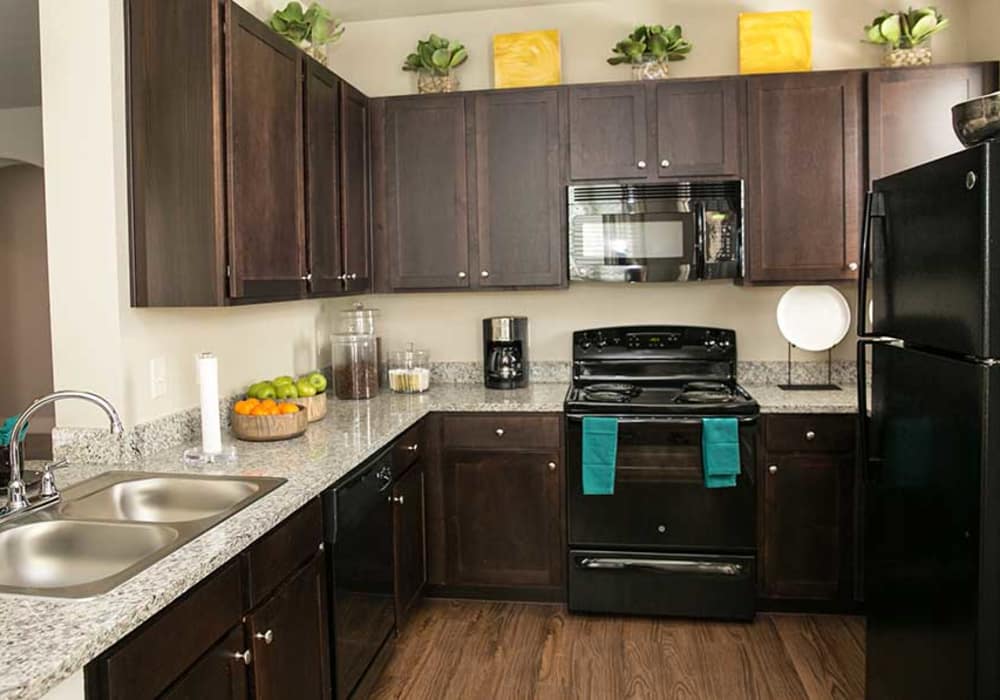 Enjoy a modern kitchen at Pecos Flats in San Antonio, Texas