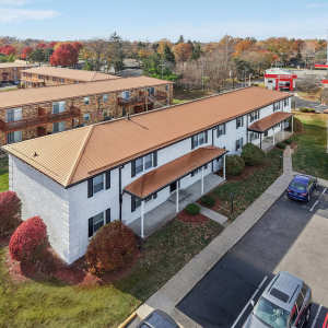 Apartment building at Charleston Square Apartments in Columbus, Indiana