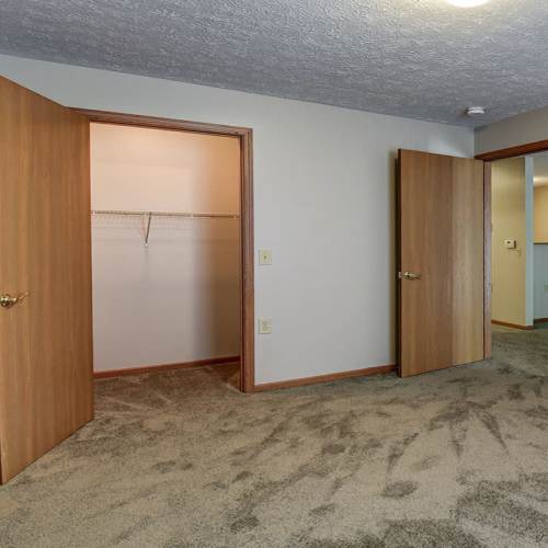 Unfurnished bedroom with closet at Providence Greene II in Wheeling, West Virginia