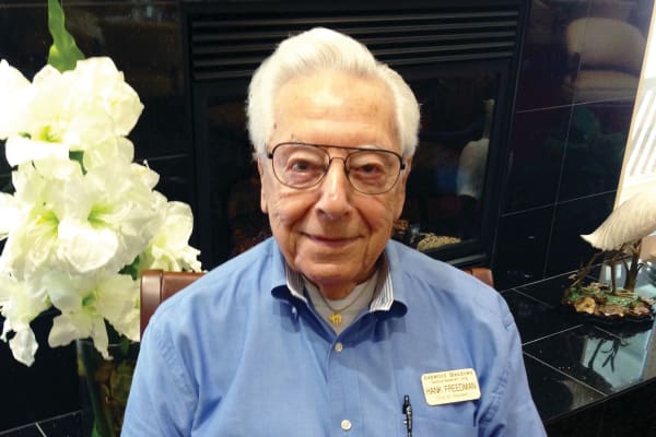 Hank Freedman at Ashwood Meadows Gracious Retirement Living in Johns Creek, Georgia