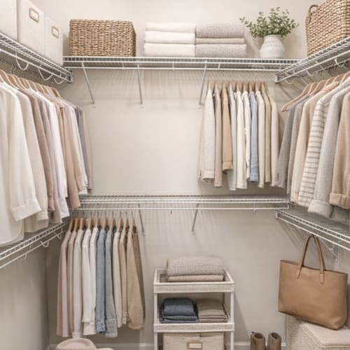 Apartment bedroom with oversized walk-in closet at Avalon Park in Gastonia, North Carolina, 