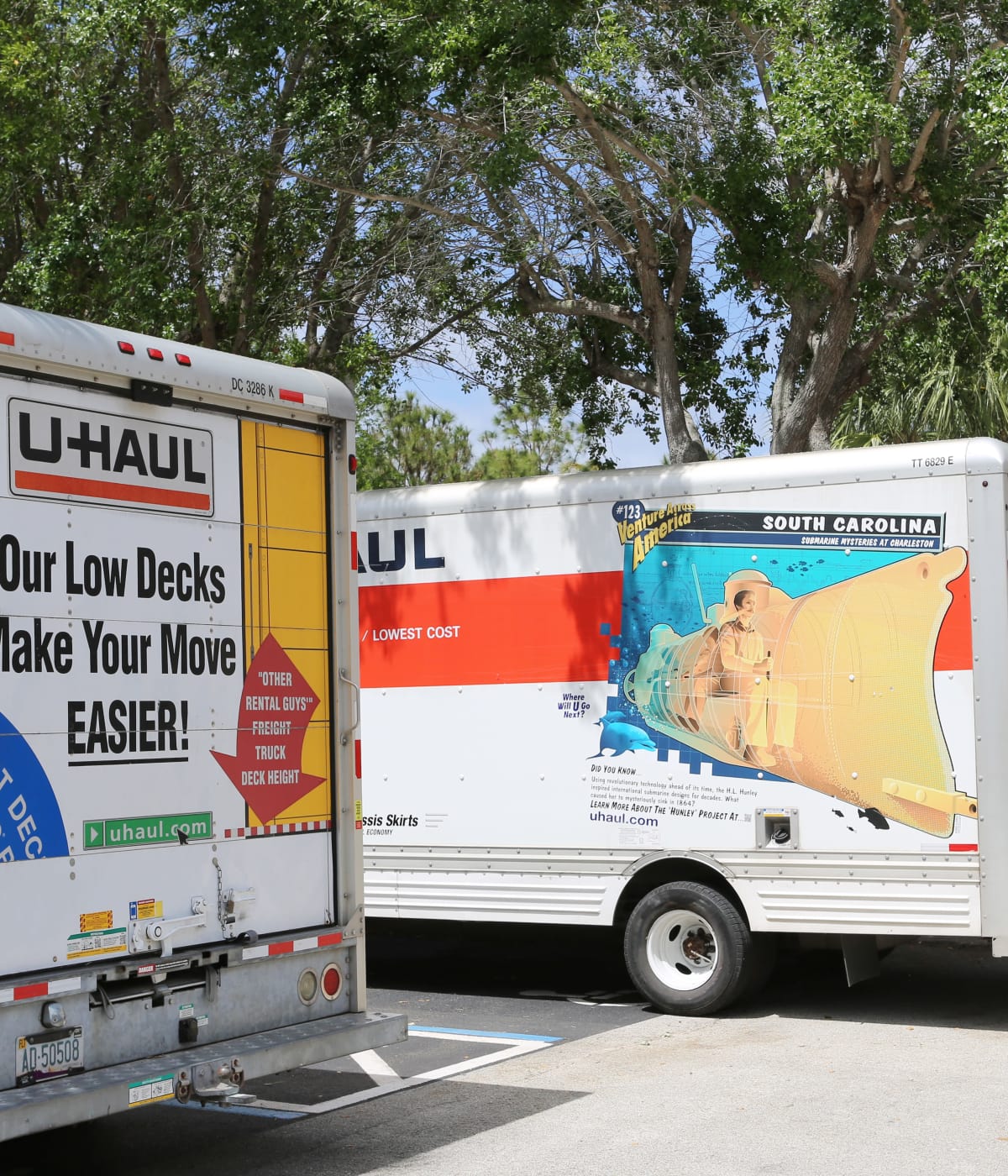 Jupiter Park Self Storage in Jupiter, Florida, has moving trucks for rent