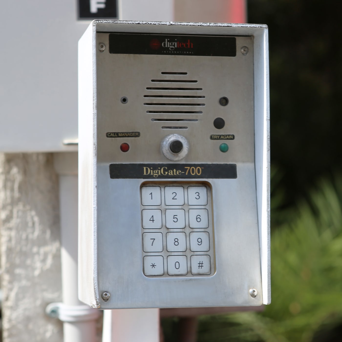 Keypad entrance to Midgard Self Storage in Bradenton, Florida