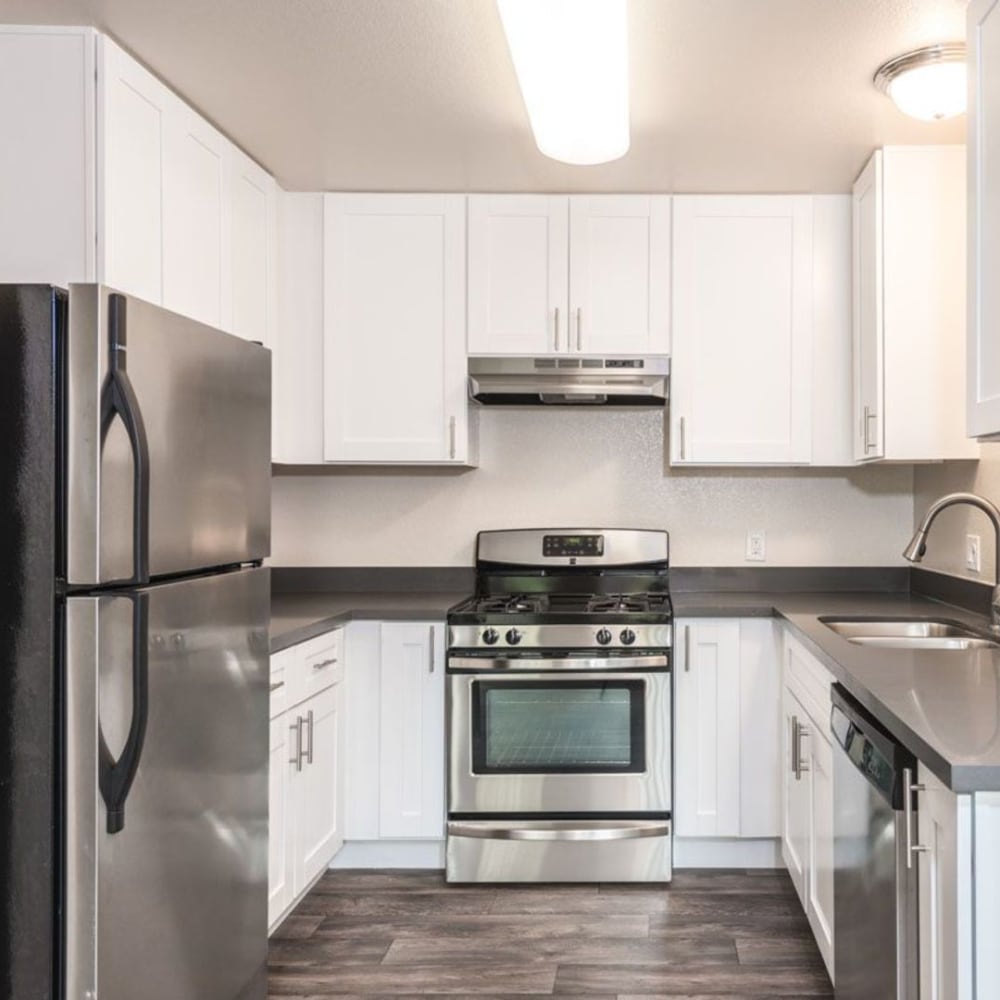 Kitchen at Crossbrook Apartments in Rohnert Park, California