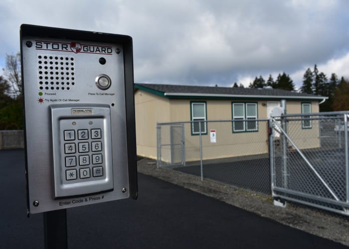 Electronic gate access at Newberg RV Storage in Newberg, Oregon