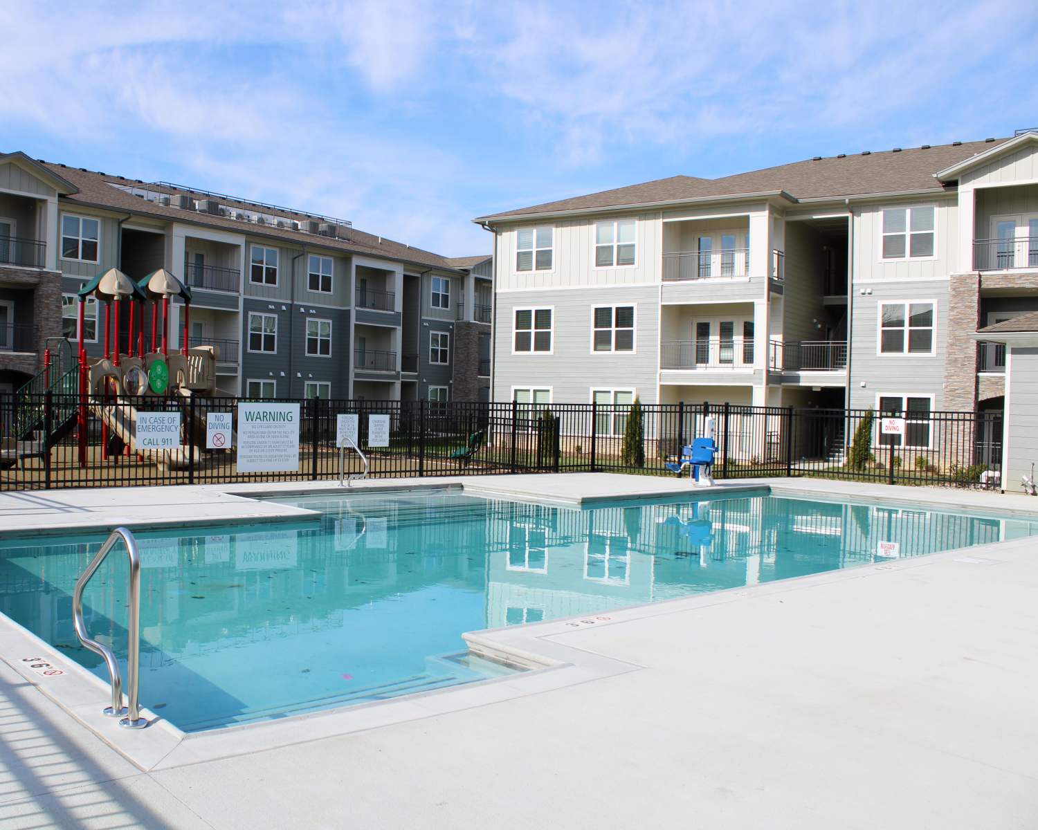 Modern apartments  at Jefferson's Landing in Louisville,Kentucky