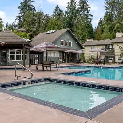 Hot tub at Terra at Hazel Dell in Vancouver, Washington