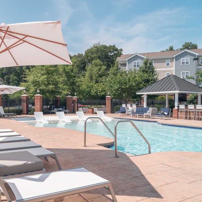 Resort-style pool at Meridian Parkside, Newport News, Virginia